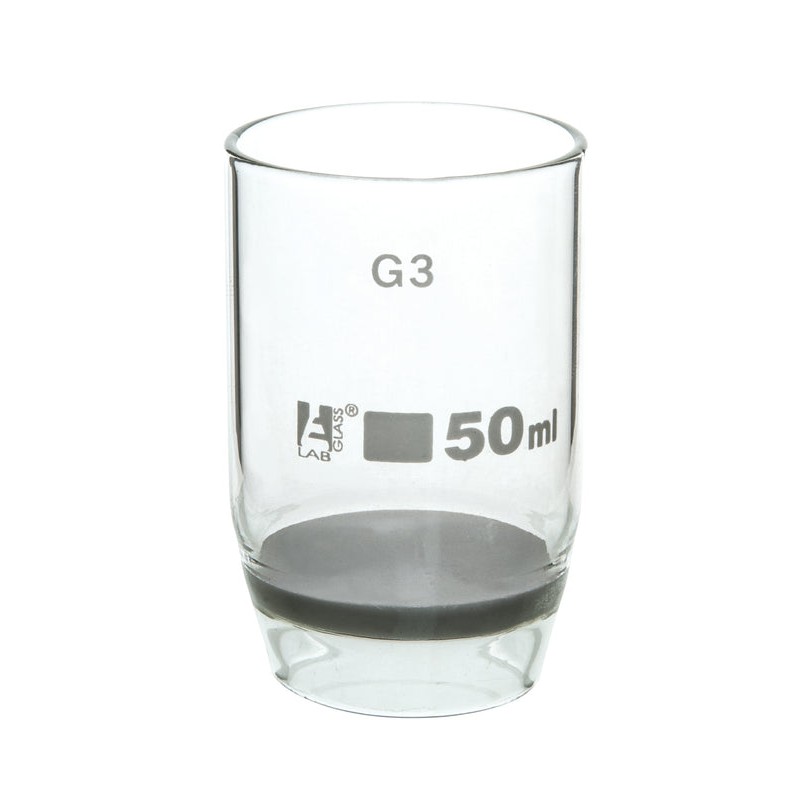 CRISOL GOOCH 50ML DE VIDRIO CON DISCO SINTERIZADO G3 EISCO