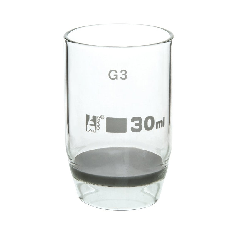 CRISOL GOOCH 30ML DE VIDRIO CON DISCO SINTERIZADO G3 EISCO