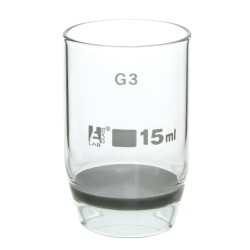 CRISOL GOOCH 15ML DE VIDRIO CON DISCO SINTERIZADO G3 EISCO