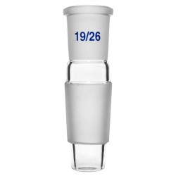 ADAPTADOR DE REDUCCIÓN, SOCKET 19/26 A CONO 24/29 EISCO