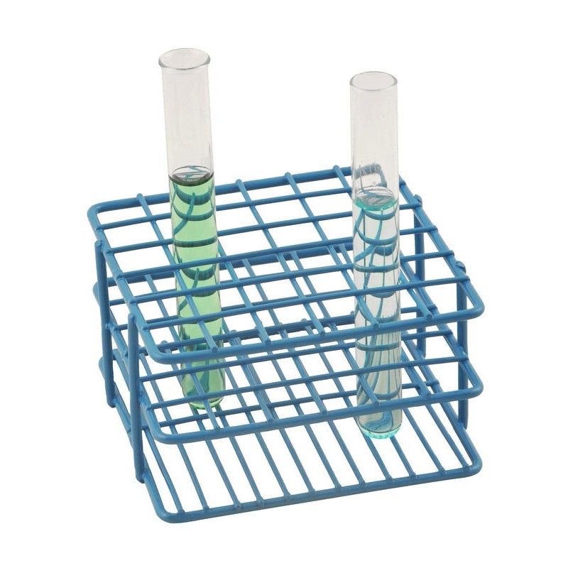 GRADILLA PARA TUBOS DE 10-13MM CON 36 LUGARES DE ALAMBRE CON RECUBRIMIENTO EPÓXICO EISCO