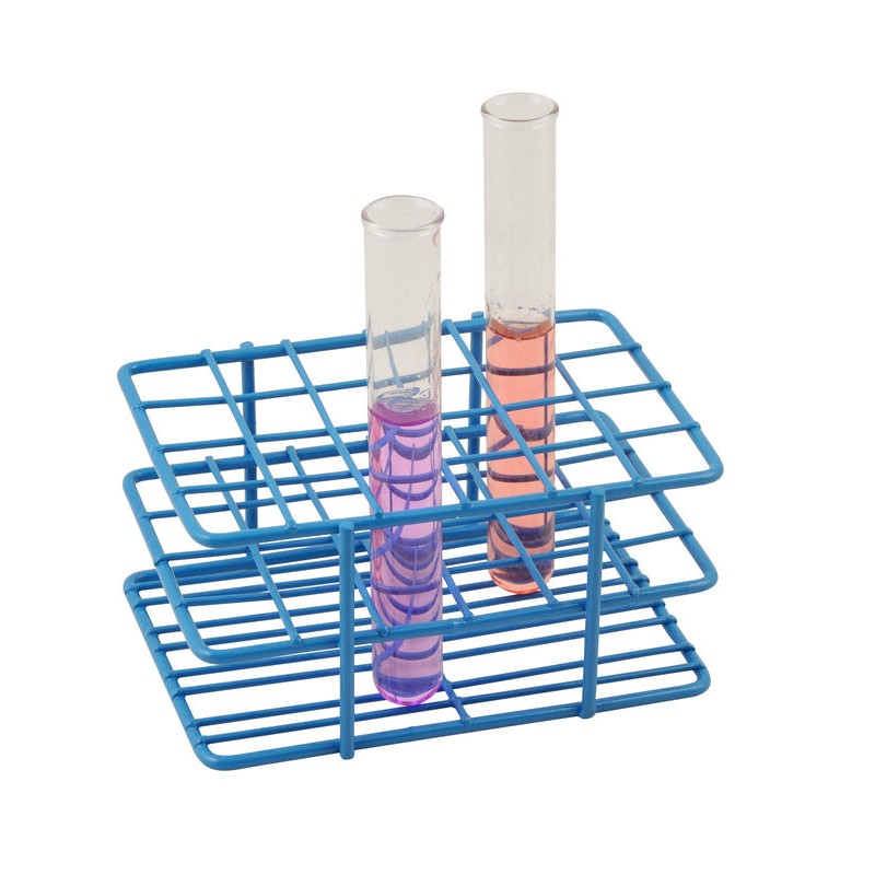 GRADILLA PARA TUBOS DE 15-16MM CON 24 LUGARES DE ALAMBRE CON RECUBRIMIENTO EPÓXICO EISCO