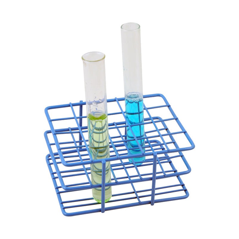 GRADILLA PARA TUBOS DE 18-20MM CON 20 LUGARES DE ALAMBRE CON RECUBRIMIENTO EPÓXICO EISCO