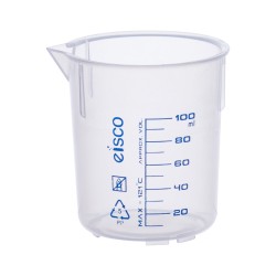 VASO DE PRECIPITADO 100ML DE POLIPROPILENO, GRADUACIÓN AZUL EISCO