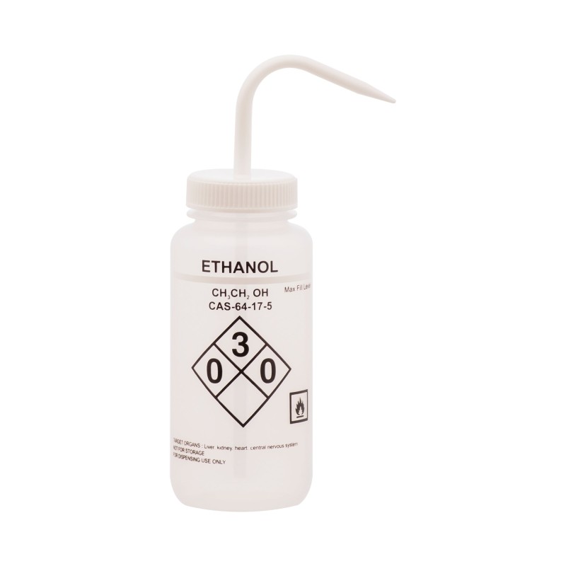 PISETA DE SEGURIDAD ETANOL 500ML DE PLÁSTICO LDPE EISCO