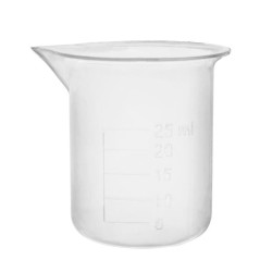 VASO DE PRECIPITADO 25ML DE POLIPROPILENO, GRADUACIÓN EN RELIEVE EISCO