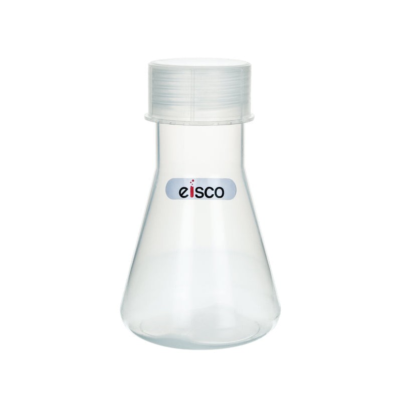 MATRAZ ERLENMEYER 500ML DE POLIPROPILENO CON TAPAROSCA EISCO