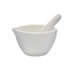 MORTERO CON PISTILO (MANO) 2000ML DE PORCELANA DE 230MM DIÁMETRO EISCO