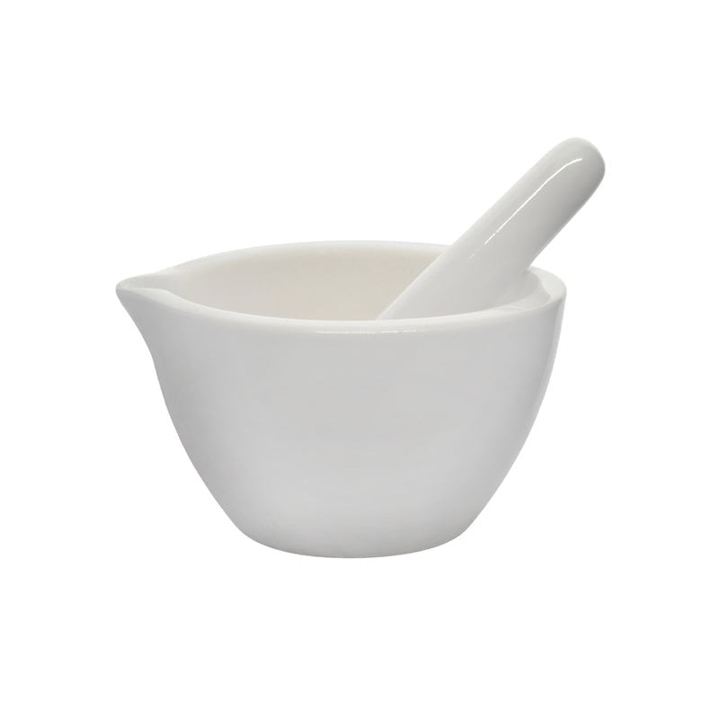 MORTERO CON PISTILO (MANO) 2000ML DE PORCELANA DE 230MM DIÁMETRO EISCO