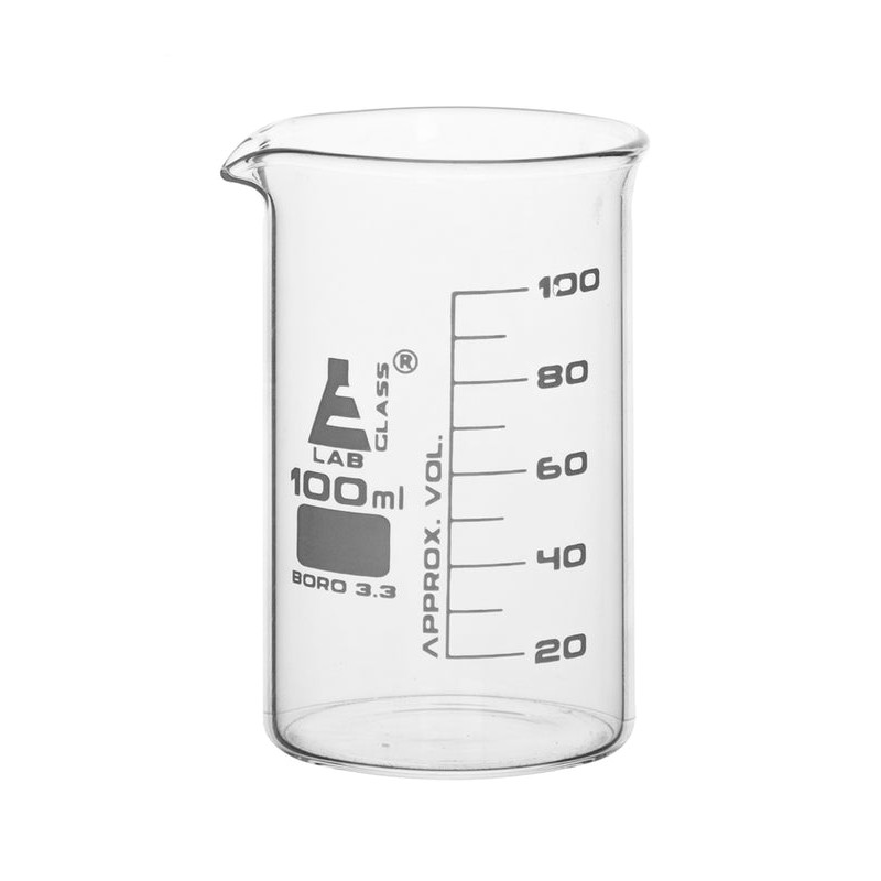 VASO DE PRECIPITADO 100ML FORMA ALTA (BERZELIUS) CON VERTEDERO EISCO