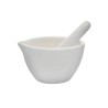 MORTERO CON PISTILO (MANO) 150ML DE PORCELANA DE 105MM DIÁMETRO EISCO