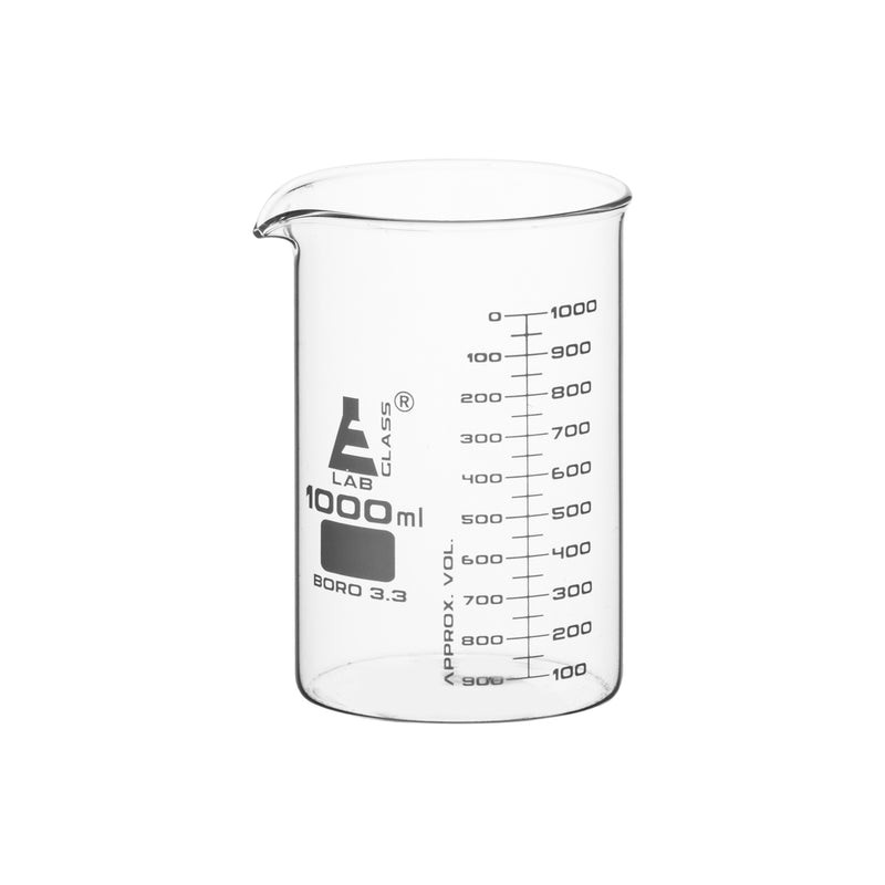 VASO DE PRECIPITADO 1000ML, DOBLE ESCALA, ASTM EISCO