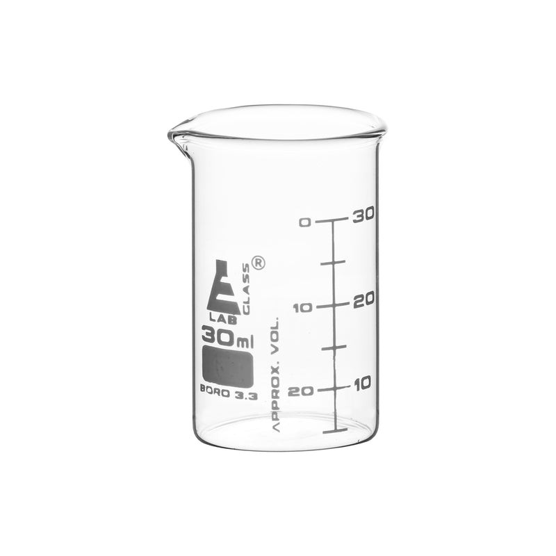 VASO DE PRECIPITADO 30ML, DOBLE ESCALA, ASTM EISCO