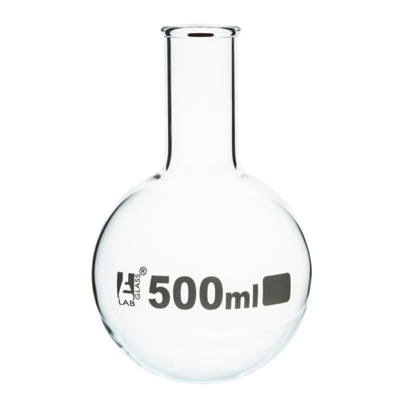 MATRAZ DE EBULLICIÓN 500ML CUELLO ANGOSTO FONDO REDONDO EISCO