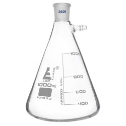 MATRAZ DE FILTRACIÓN (KITAZATO) 1000ML CON JUNTA 24/29 GRADUACIÓN BLANCA EISCO