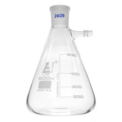 MATRAZ DE FILTRACIÓN (KITAZATO) 500ML CON JUNTA 24/29 GRADUACIÓN BLANCA EISCO