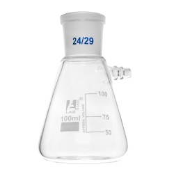 MATRAZ DE FILTRACIÓN (KITAZATO) 100ML CON JUNTA 24/29 GRADUACIÓN BLANCA EISCO