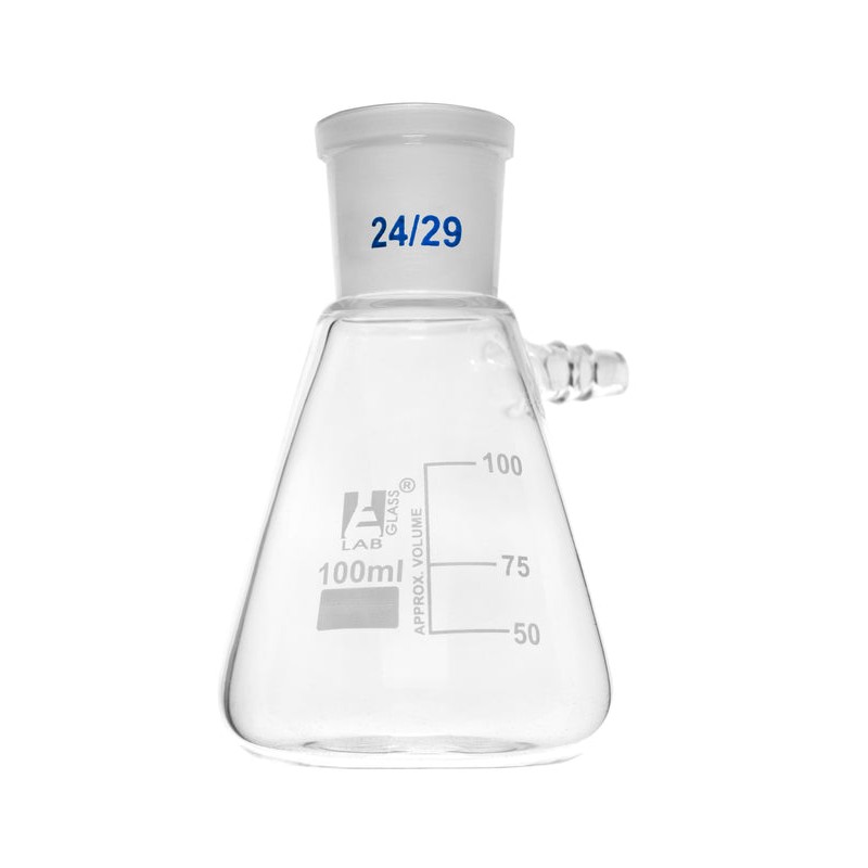 MATRAZ DE FILTRACIÓN (KITAZATO) 100ML CON JUNTA 24/29 GRADUACIÓN BLANCA EISCO