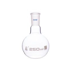 MATRAZ DE EBULLICIÓN 250ML CUELLO ANGOSTO FONDO PLANO JUNTA 24/40 EISCO