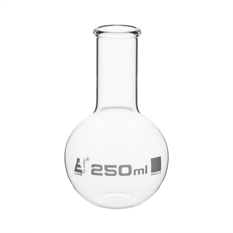 MATRAZ DE EBULLICIÓN 250ML CUELLO ANGOSTO FONDO PLANO EISCO