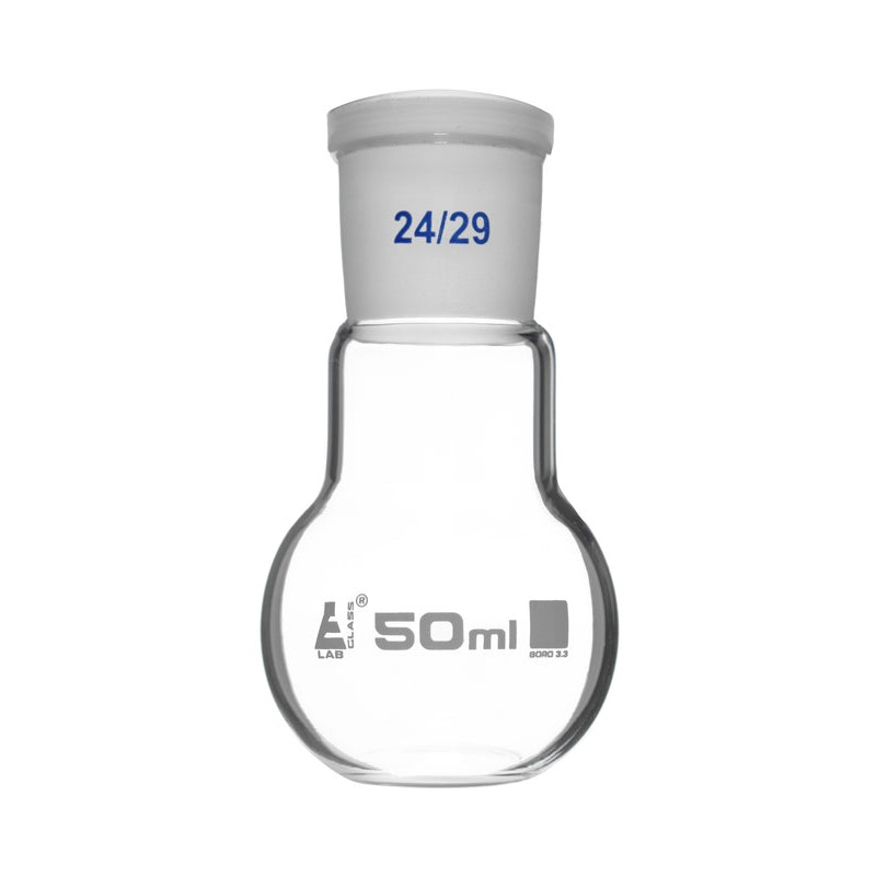 MATRAZ DE EBULLICIÓN 50ML CUELLO ANGOSTO FONDO PLANO JUNTA 24/29 EISCO