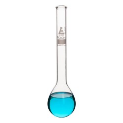 MATRAZ KJELDAHL 100ML DE VIDRIO BOROSILICATO, CUELLO LARGO, FONDO REDONDO EISCO
