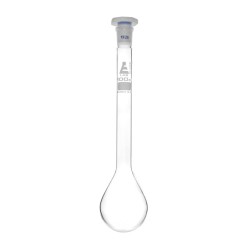 MATRAZ KJELDAHL 100ML DE VIDRIO BOROSILICATO, CUELLO LARGO, FONDO REDONDO JUNTA 19/26 EISCO
