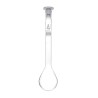 MATRAZ KJELDAHL 100ML DE VIDRIO BOROSILICATO, CUELLO LARGO, FONDO REDONDO JUNTA 19/26 EISCO