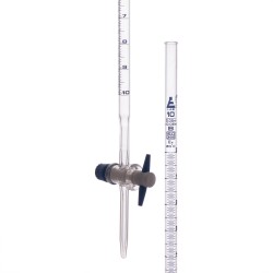 BURETA DE 10ML CON LLAVE DE PTFE  CLASE B, GRADUACIÓN AZUL EISCO