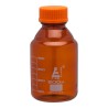 FRASCO PARA LABORATORIO 500ML DE VIDRIO BOROSILICATO ÁMBAR, GRADUADA, CON TAPAROSCA EISCO
