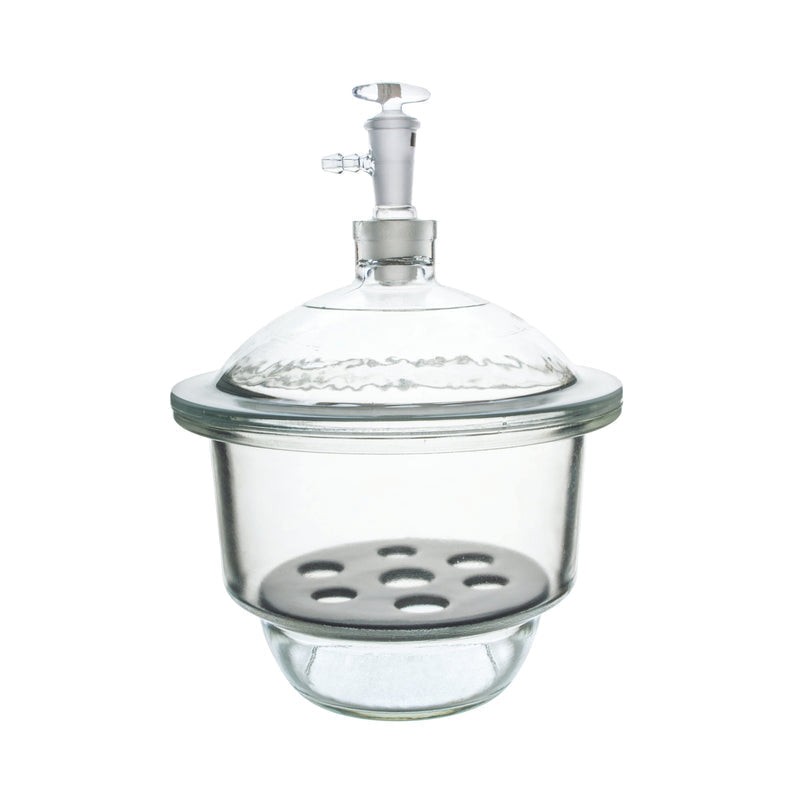 DESECADOR CON VACÍO DE 25CM DE VIDRIO BOROSILICATO CON TAPA EISCO