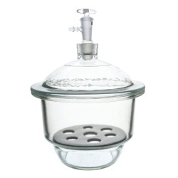 DESECADOR CON VACÍO DE 20CM DE VIDRIO BOROSILICATO CON TAPA EISCO