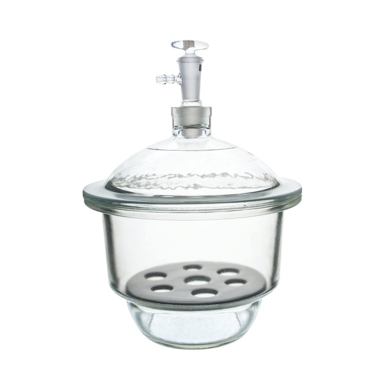 DESECADOR CON VACÍO DE 15CM DE VIDRIO BOROSILICATO CON TAPA EISCO
